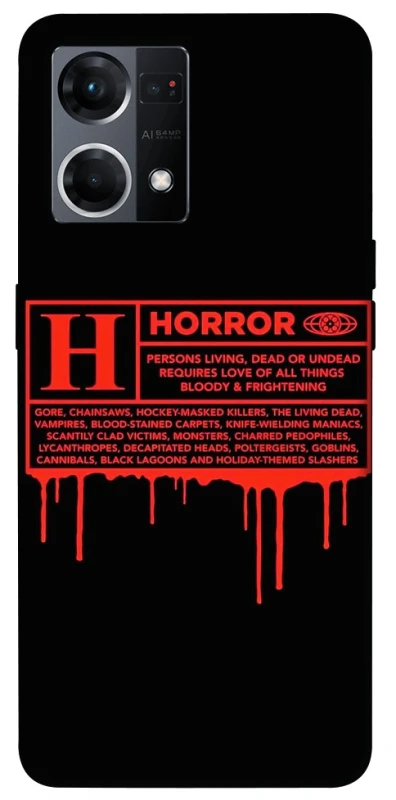 Чохол на Oppo Reno 7 4G Horror Halloween фото 1 з 1