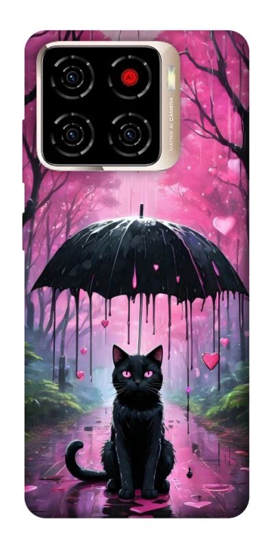 Чохол на ZTE Blade A56 Black cat фото 1 з 1