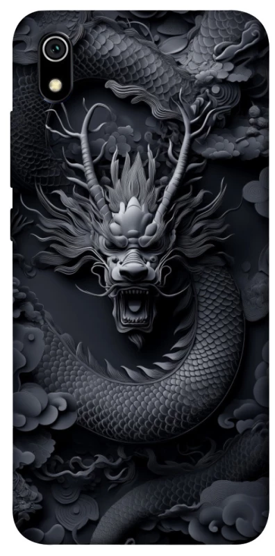 Чехол на Xiaomi Redmi 7A black dragon фото 1 из 1