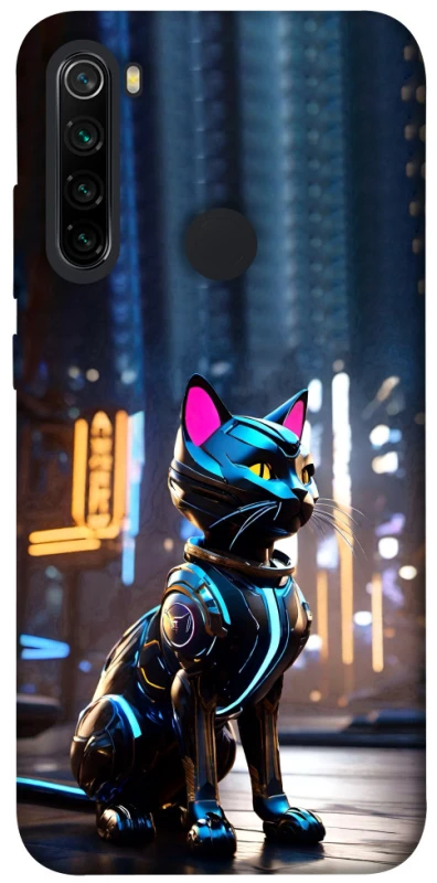 Чохол на Xiaomi Redmi Note 8 Cyber cat фото 1 з 1