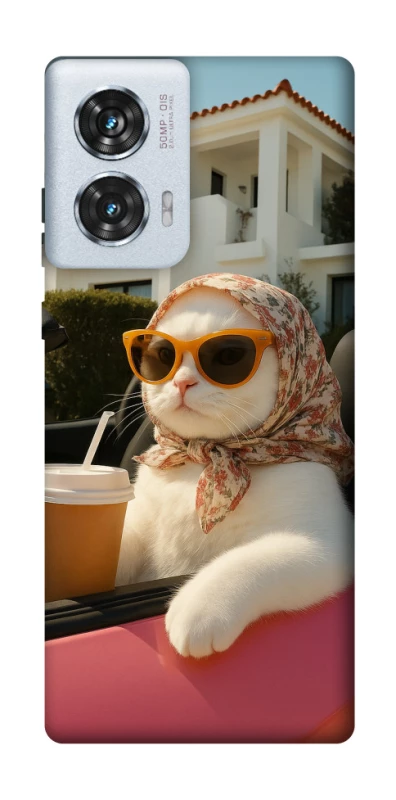 Чехол на Motorola Edge 50 Fusion Stylish Cat Cruise фото 1 из 1
