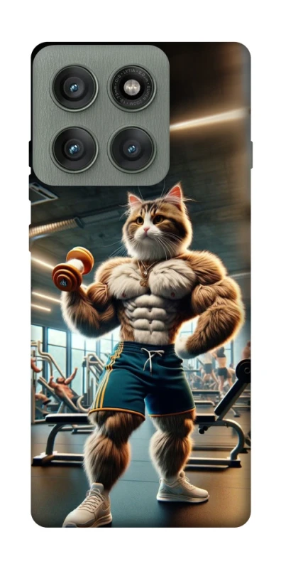 Чехол на Motorola Edge 60 Pro Качок кот фото 1 из 1