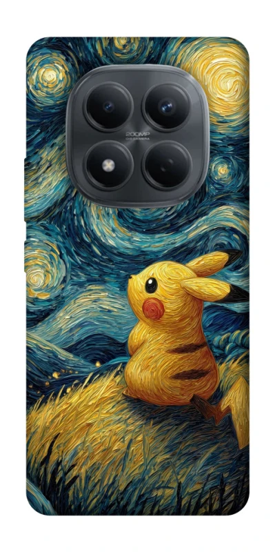 Чехол на Xiaomi Redmi Note 15 Pro 4G Pikachu and Van Gogh фото 1 из 1