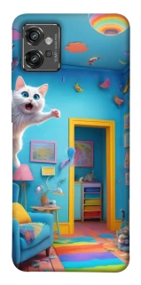 Чохол на Motorola Moto G32 crazy cat фото 1 з 1