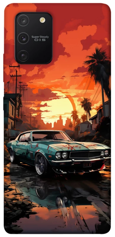 Чехол на Samsung Galaxy S10 Lite Car at sunset фото 1 из 1