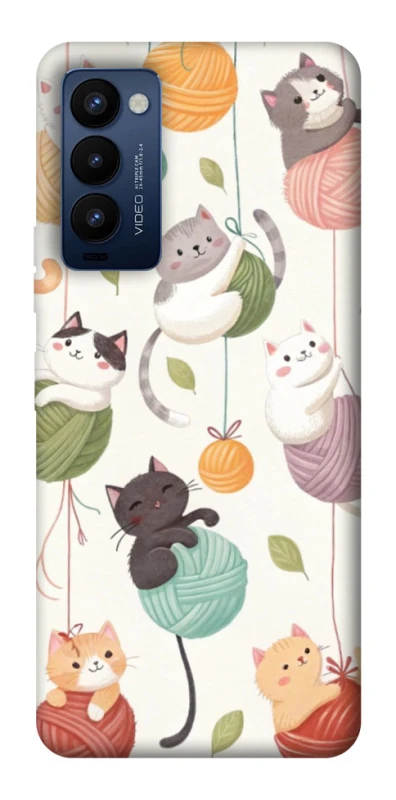 Чохол на TECNO Camon 18 Pro Funny Kittens фото 1 з 1