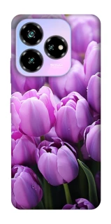 Чохол на ZTE Nubia V60 Desing Фіолетові тюльпани фото 1 з 1