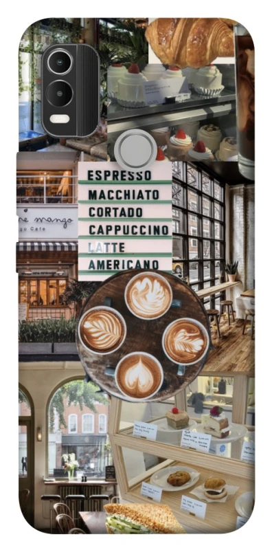 Чохол на Nokia C21 Plus Coffee collage ver.5 фото 1 з 1
