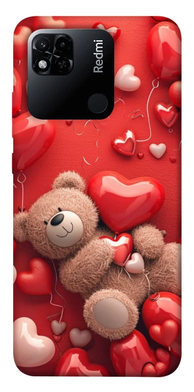 Чохол на Xiaomi Redmi 10A bear in hearts фото 1 з 1