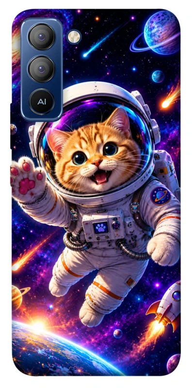 Чехол на TECNO Pop 5 LTE Space Cat фото 1 из 1