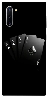 Чехол на Samsung Galaxy Note 10 Black Cards фото 1 из 1