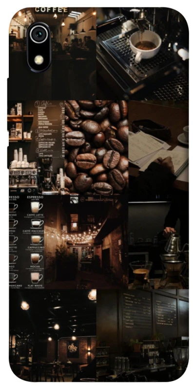 Чехол на Xiaomi Redmi 7A Coffee collage ver.1 фото 1 из 1
