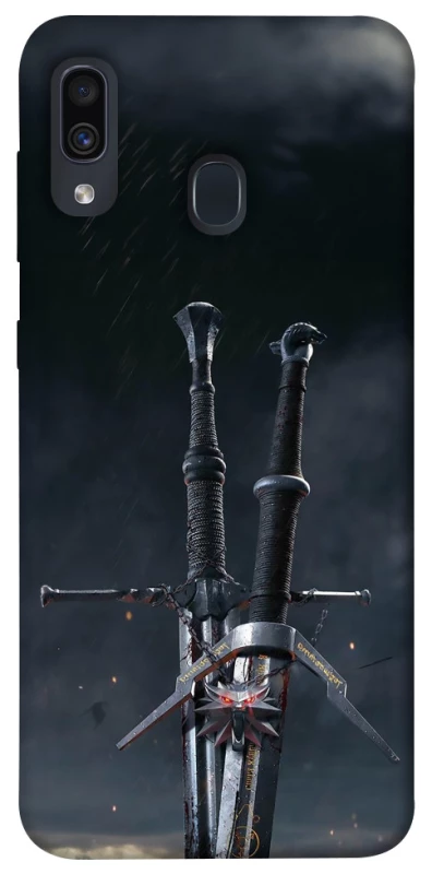 Чехол на Samsung Galaxy A20 / A30 Мечи Ведьмака фото 1 из 1