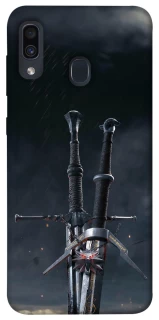 Чехол на Samsung Galaxy A20 / A30 Мечи Ведьмака фото 1 из 1