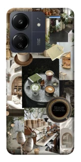 Чехол на Xiaomi Poco C65 Coffee collage ver.4 фото 1 из 1
