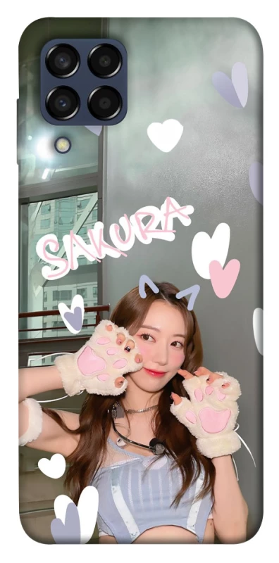 Чехол на Samsung Galaxy M33 5G Sakura - LE SSERAFIM фото 1 из 1