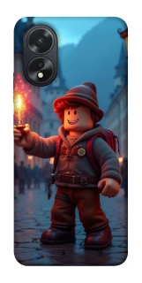 Чохол на Oppo A38 Roblox Fire Logo Blue Flames фото 1 з 1