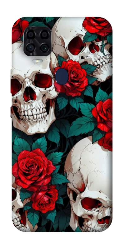 Чохол на ZTE Blade v2020 skull and rose фото 1 з 1