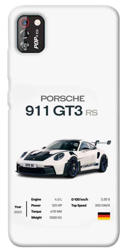 Чехол на TECNO POP 4 Pro Porsche 911 GT3 фото 1 из 1