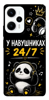 Чехол на Xiaomi Poco F5 / Note 12 Turbo У навушниках 24/7 фото 1 из 1