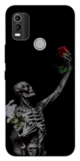 Чохол на Nokia C21 Plus Skeleton vs Rose фото 1 з 1