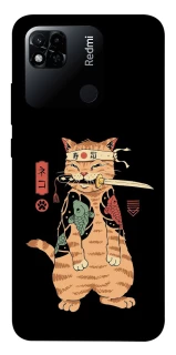 Чехол на Xiaomi Redmi 10A Кот-самурай фото 1 из 1