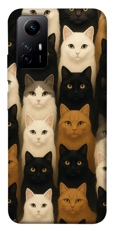 Чехол на Xiaomi Redmi Note 12S Colorful Cat Collage фото 1 из 1