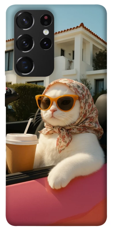 Чохол на Samsung Galaxy S21 Ultra Stylish Cat Cruise фото 1 з 1