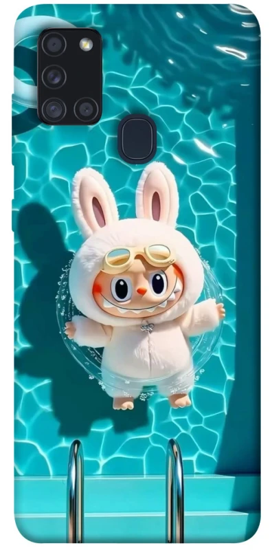 Чохол на Samsung Galaxy A21s Labubu in the pool ver.2 фото 1 з 1