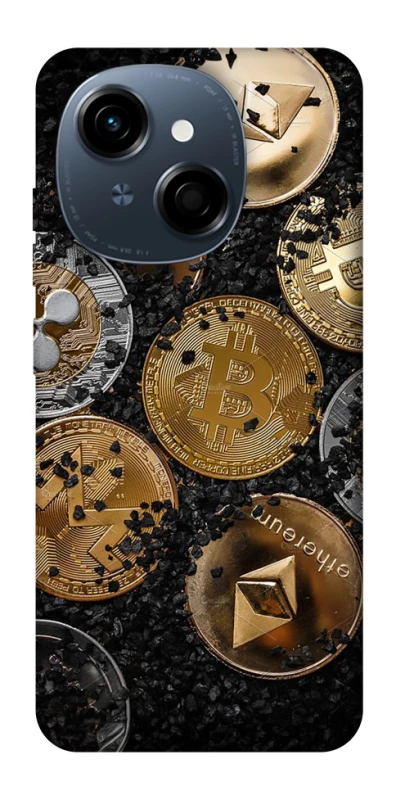 Чохол на TECNO Spark Go 1 Many coins v2 фото 1 з 1