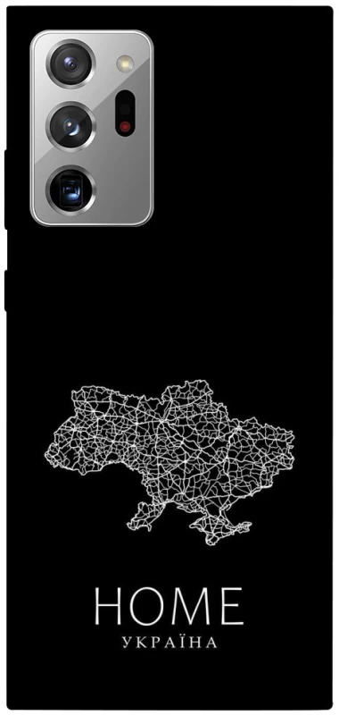 Чохол на Samsung Galaxy Note 20 Ultra Ukraine black map фото 1 з 1