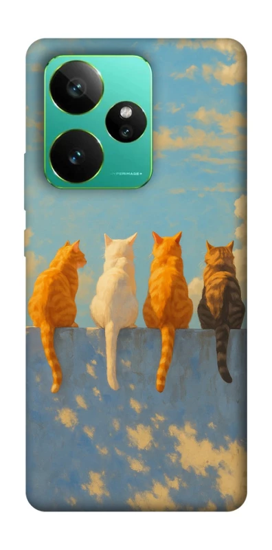Чехол на Realme GT 7 cats on wall фото 1 Чехол на Realme GT 7 cats on wall фото 1 из 1