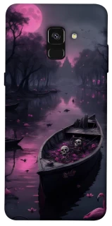 Чехол на Samsung A530 Galaxy A8 (2018) Boat and flamingo фото 1 из 1