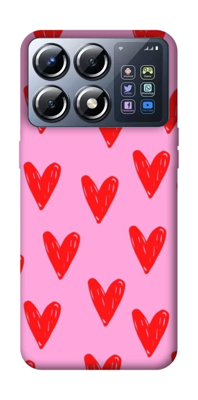 Чохол на Xiaomi POCO X8 Pro Red hearts 2 фото 1 з 1