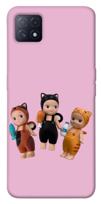 Чохол на Oppo A72 5G / A73 5G Cat Cafe Trio фото 1 з 1