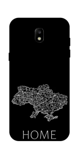 Чехол на Samsung Galaxy J5 (2017) Ukraine black map фото 1 из 1