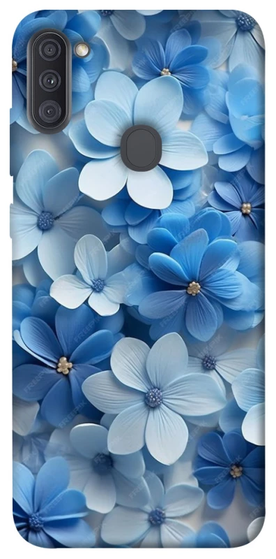 Чохол на Samsung Galaxy A11 Сині квіти фото 1 з 1