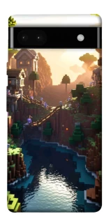 Чехол на Google Pixel 6a Minecraft sunset фото 1 из 1
