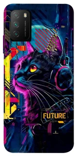 Чехол на Xiaomi Poco M3 Cyber Cat v2 фото 1 из 1