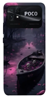 Чохол на Xiaomi Poco C40 Boat and flamingo фото 1 з 1