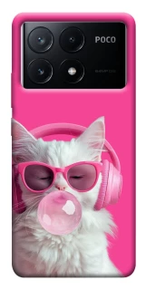 Чехол на Xiaomi Poco X6 Pink kitty фото 1 из 1