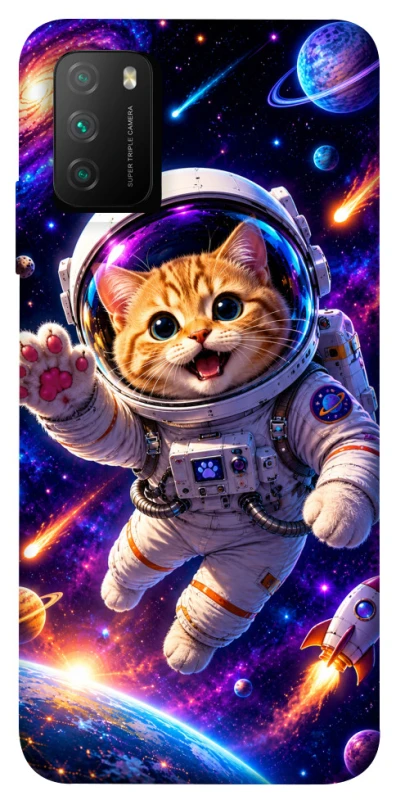 Чохол на Xiaomi Poco M3 Space Cat фото 1 з 1