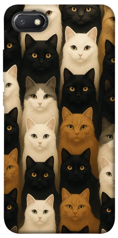 Чохол на Xiaomi Redmi 6A Colorful Cat Collage фото 1 з 1