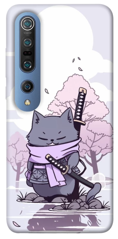 Чохол на Xiaomi Mi 10 / Mi 10 Pro Samurai cat фото 1 з 1