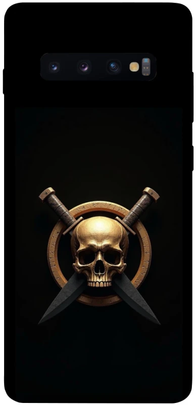 Чехол на Samsung Galaxy S10+ Golden Skull фото 1 из 1