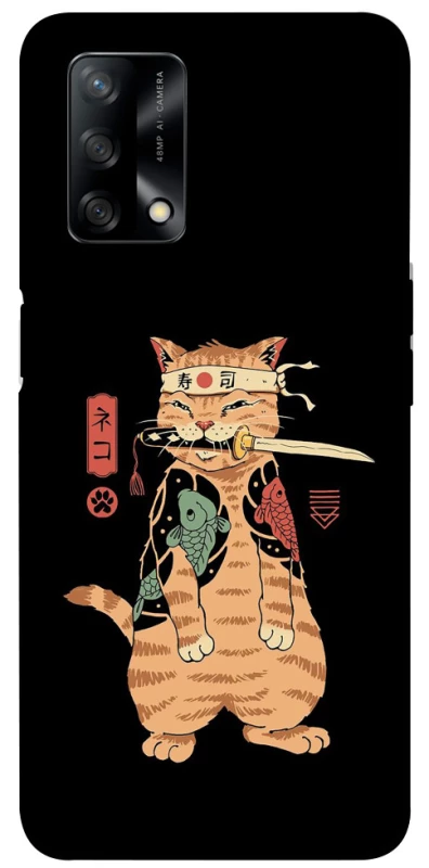 Чехол на Oppo A74 4G Кот-самурай фото 1 из 1