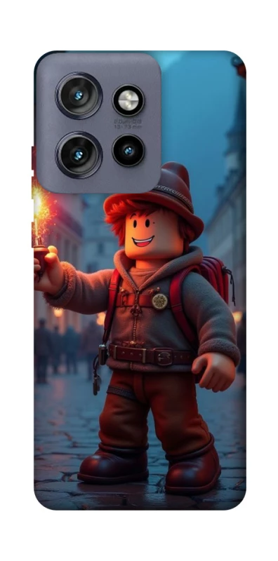 Чохол на Motorola Edge 50 Neo Roblox Fire Logo Blue Flames фото 1 з 1