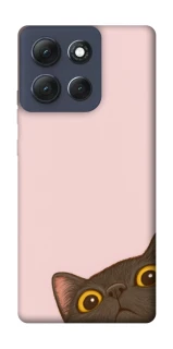 Чехол на Motorola Moto G86 Power Peeping cat фото 1 из 1