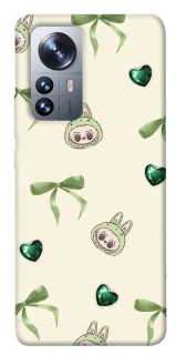 Чехол на Xiaomi 12 / 12X Labubu Green Heart фото 1 из 1