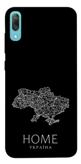 Чохол на Huawei Y6 Pro (2019) Ukraine black map фото 1 з 1